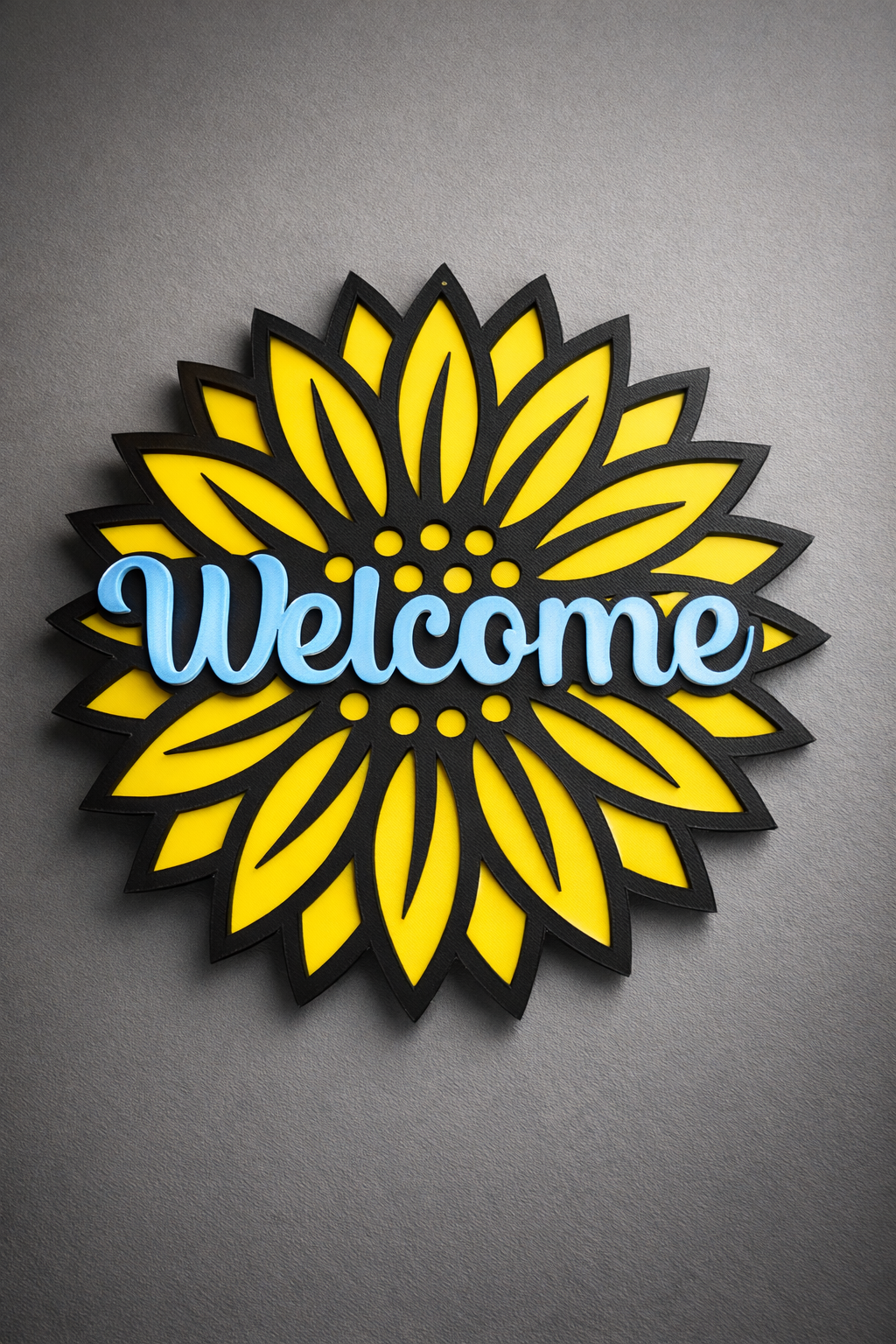 Sunflower Welcome Sign